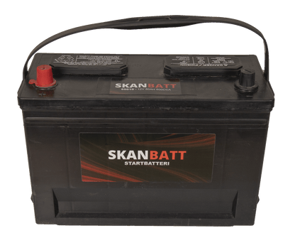 Skanbatt Mf50-600 Startbatteri 12V 80Ah 600Cca +Venstre label detail