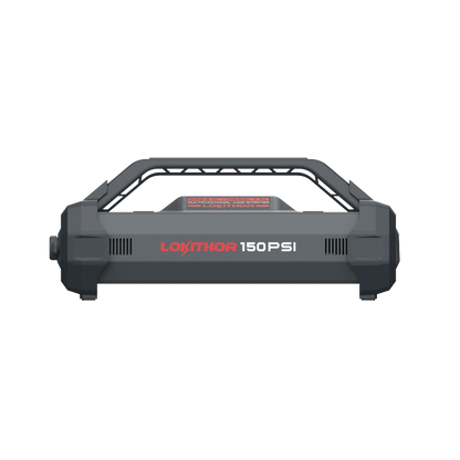 Lokithor Lithium Startbooster 12V 3000A med 150 PSI Luftkompressor label detail