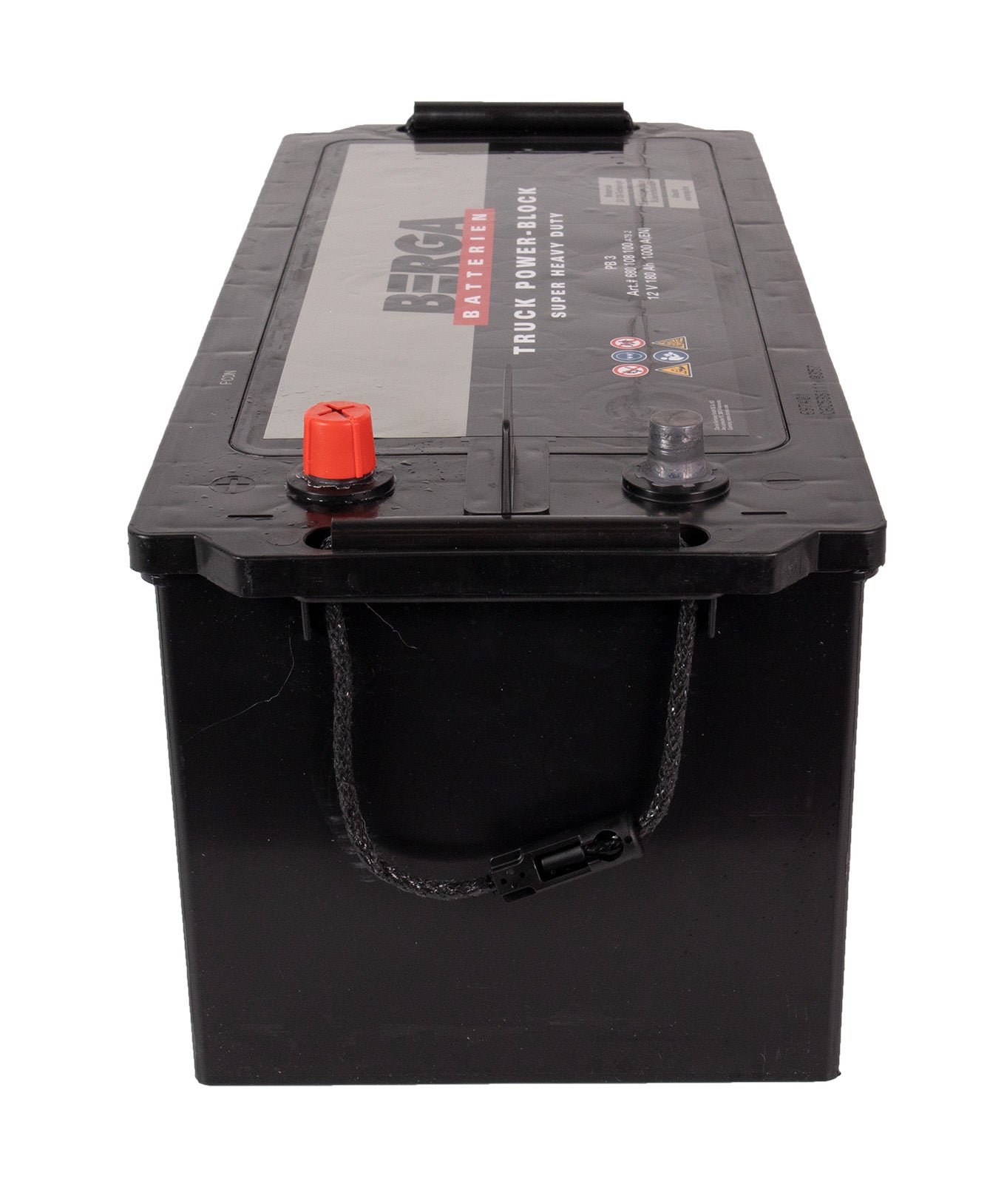 BERGA Truck Power Block 12V 180AH 1000CCA shown in detail view
