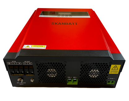 Skanbatt Pro Hybrid Inverter 24V 3000W (6000W) Mppt 80A shown in detail view