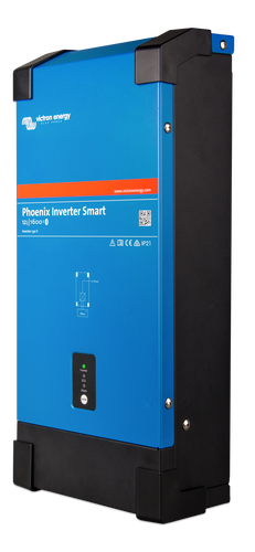 Victron Phoenix Smart 24V 1600Va Ren Sinus Inverter shown in angle view