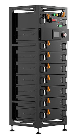 SKANBATT High Volt rack 307,2V - 30,72kWh - Inkludert stativ og BMU - Image 2