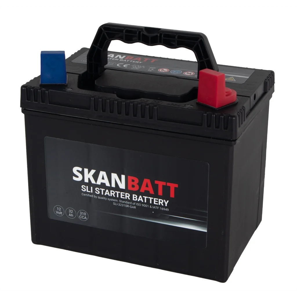 SKANBATT Garden 12V 32AH 310CCA (197x129x185mm) +R - Plenklipper