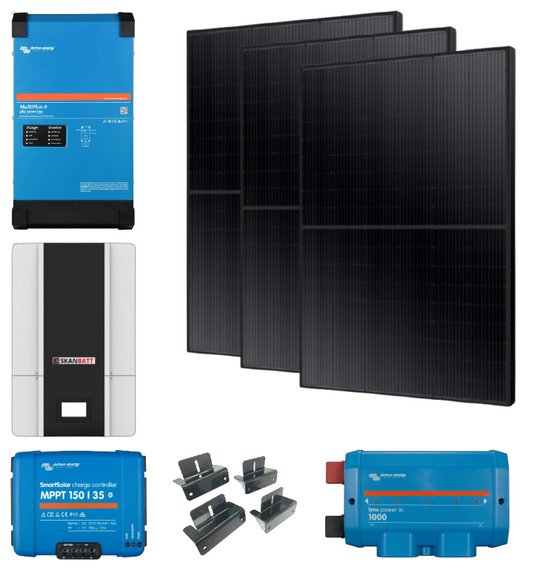 Skanbatt / Victron Komplett 230V Offgridpakke Medium shown in product view