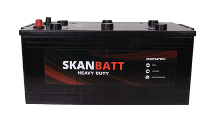 Skanbatt Startbatteri 12V 220Ah 1200Cca +Høyre label detail