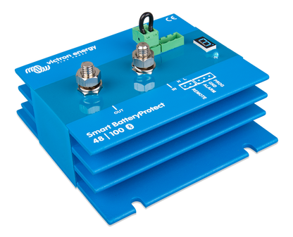 Victron Smart Battery Protect 48V 100A shown in angle view