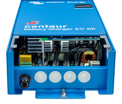 Victron Centaur Batterilader 24V 40A 3-Kanaler shown in detail view