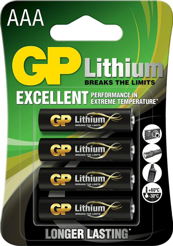 GP 24LF-2U4 1,5V Lithium AAA 4-pack