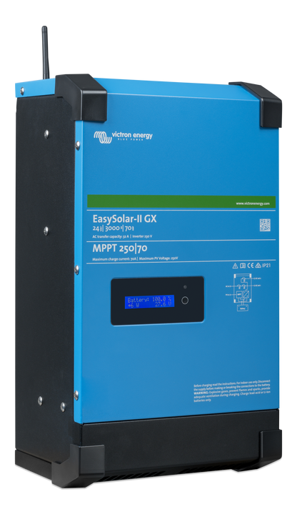 Victron Easysolar-Ii Gx 24/3000/70-32 Mppt 250/70 shown in detail view