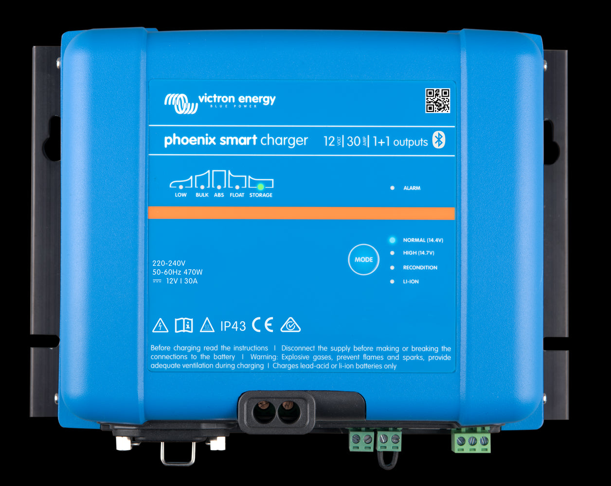 VICTRON Phoenix Smart IP43 Batterilader 24V 16A 1+1 kanaler - Image 1