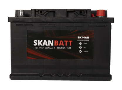 Skanbatt Fritidsbatteri 12V 74Ah 680Cca +Høyre shown in product view image 2