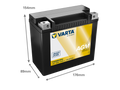 VARTA AGM MC Batteri 12V 18AH 310CCA (176x89x154mm) +vänster TX20H (FA)