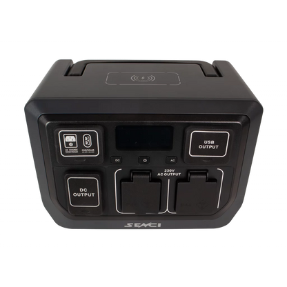 SENCI Lithium LPS 512Wh Power Station med 600W (1200W) sinus inverter