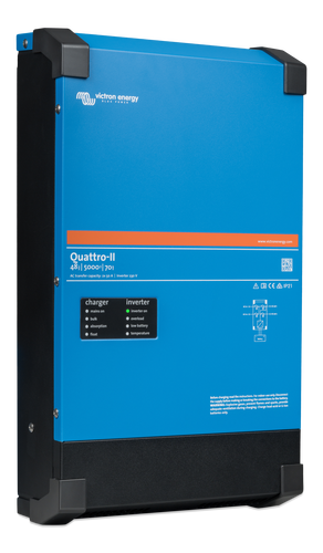 Victron Quattro-Ii 48/5000/70-50/50 Kombinert Batterilader Og Inverter shown in angle view