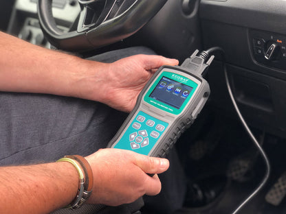 Ecobat Ebt420 Validation Tool - Batteriprogrammering shown in angle view