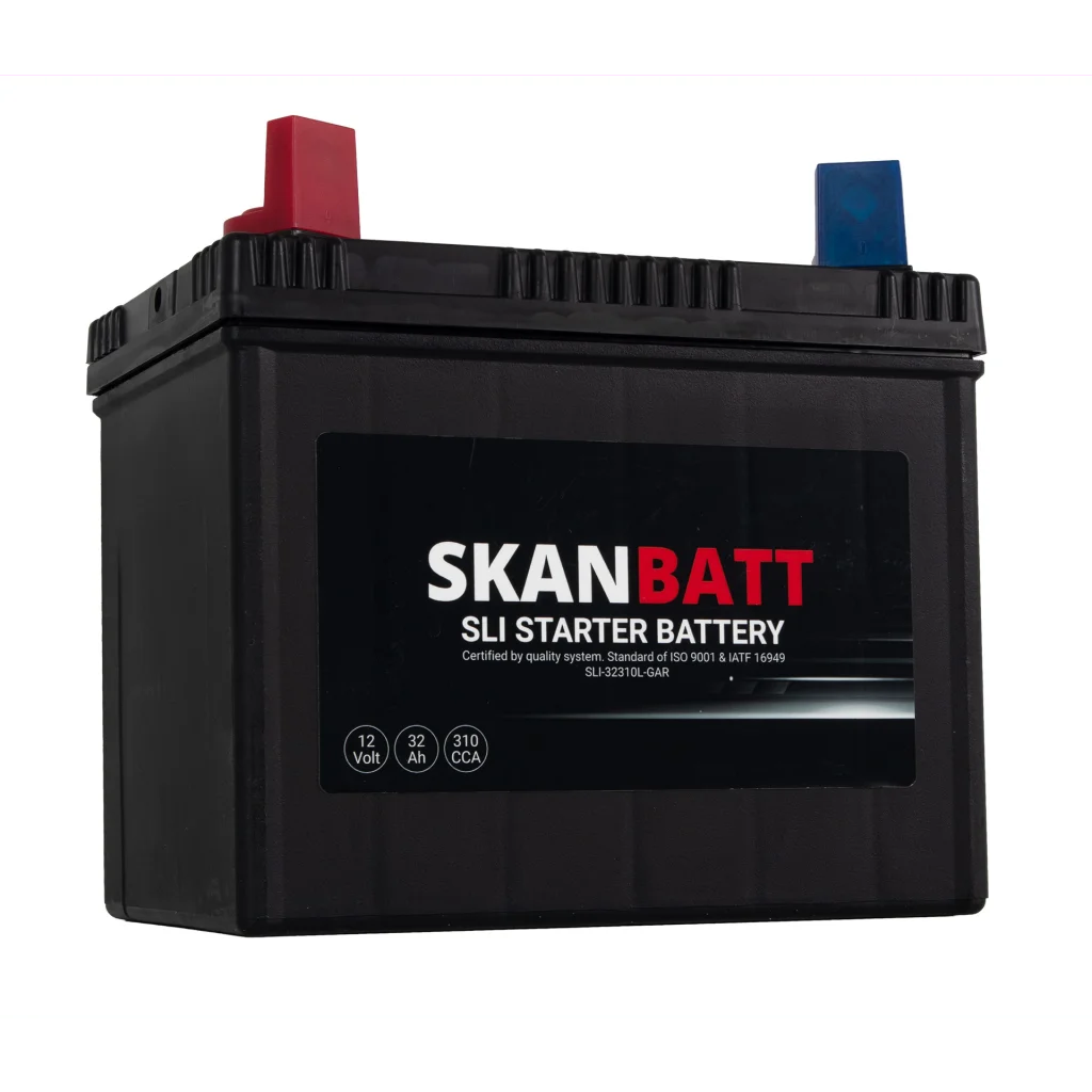 SKANBATT Garden 12V 32AH 310CCA (197x129x185mm) +L - Plenklipper