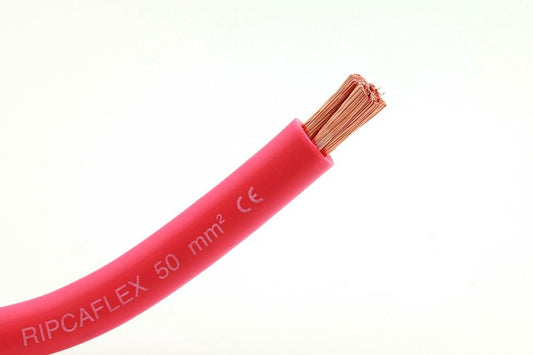Batterikabel 50mm2 - Rød - 10 meter rull - Image 1