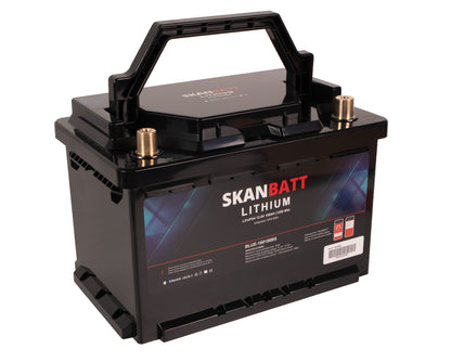Skanbatt Lithium Batteri 12V 100Ah 100A Bms - Bluetooth - Bobil - 355X176X190Mm shown in product view image 2