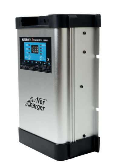 Nor Charger Pro Serie Elektronisk Batterilader 12V 40A - 2 Kanaler shown in angle view