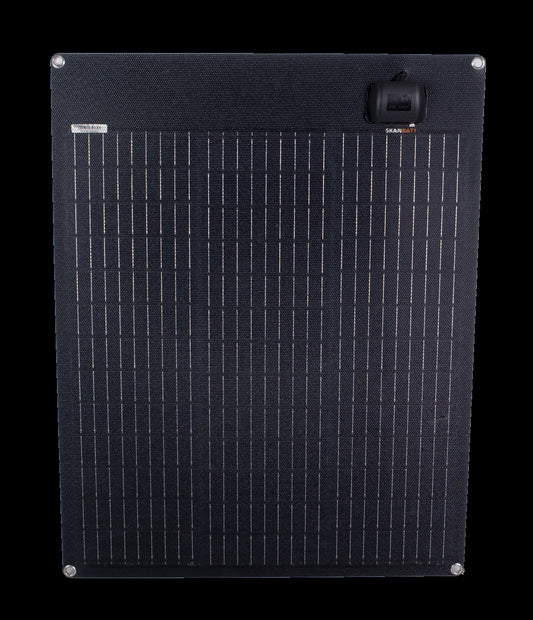 SKANBATT Fleksibelt Solcellepanel 55W - ETFE - 540x680x3mm - Image 1
