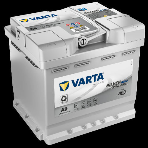 VARTA Silver Dynamic AGM Batteri 12V 50AH 540CCA (207x175x190/190mm) +høyre A9