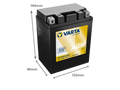 VARTA AGM MC Batteri 12V 12AH 210CCA (133x90x164mm) +vänster TX14AH (FA)