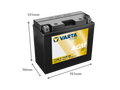 VARTA AGM MC Batteri 12V 12AH 160CCA (151x70x131mm) +vänster T12B-BS