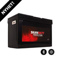 SKANBATT Premium Lithium - 12V 100Ah 100A BMS - 306x172x212mm - Bluetooth - Heat - 8 Års garanti