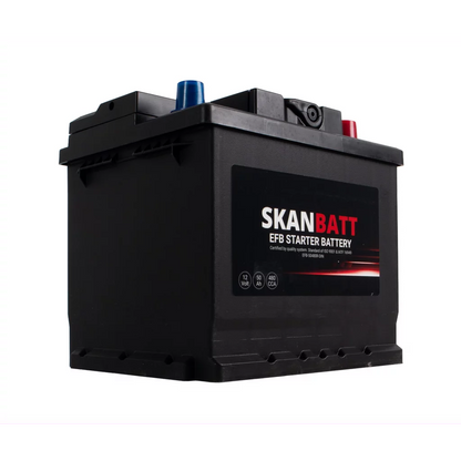 SKANBATT EFB Startbatteri 12V 50AH 480CCA (207x175x190mm) +R
