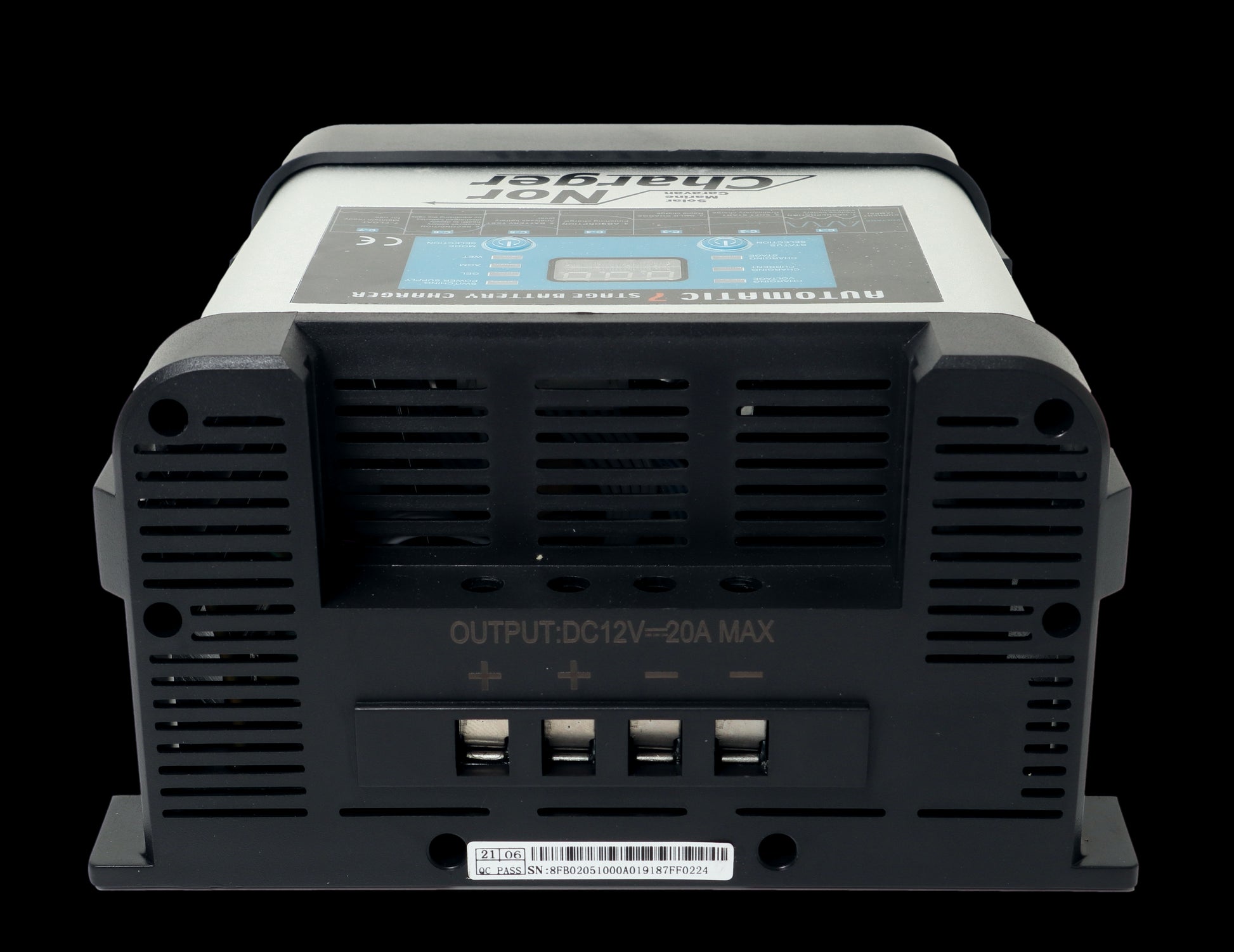 NOR CHARGER Pro Serie Elektronisk Batterilader 12V 20A 2-kanaler - Image 4
