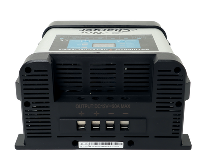 Nor Charger Pro Serie Elektronisk Batterilader 12V 20A 2-Kanaler label detail