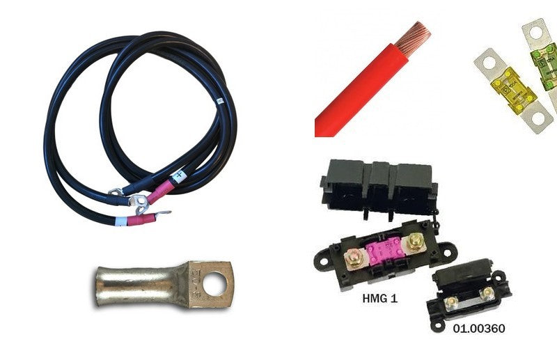 Vanlife Inverter Kabelpakke 1500W 50mm2 1,4m 150A Mega2 - Image 1