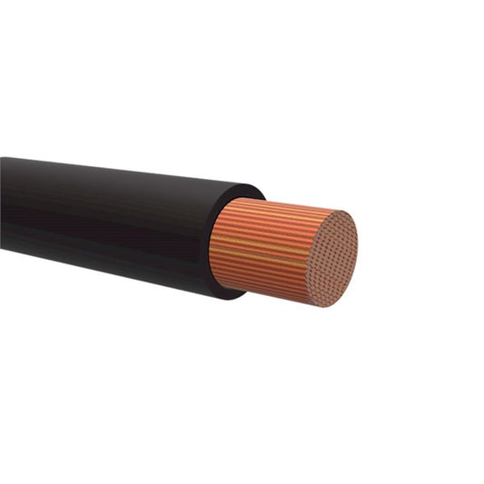 Kabel 0.75mm2 SVART 100m rulle