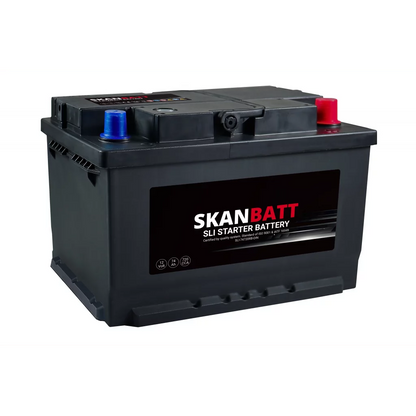 SKANBATT SLI Startbatteri 12V 74AH 720CCA +R shown in product view