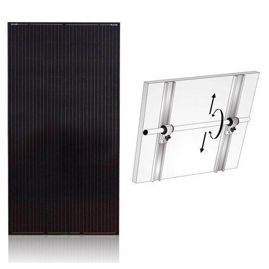 Solcellepanel Båt med NOA rekkefester 170W - Proffvolt