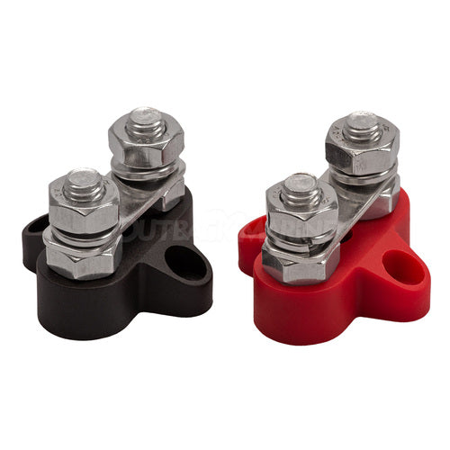 VICTRON Dual terminal stud M8-linked sett (1 rød/1 sort) - Image 1