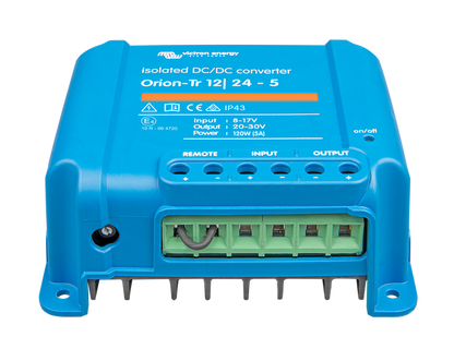 Victron Orion Tr Omformer Dc-Dc 12>24V 5A (Galvanisk Isolert) shown in angle view