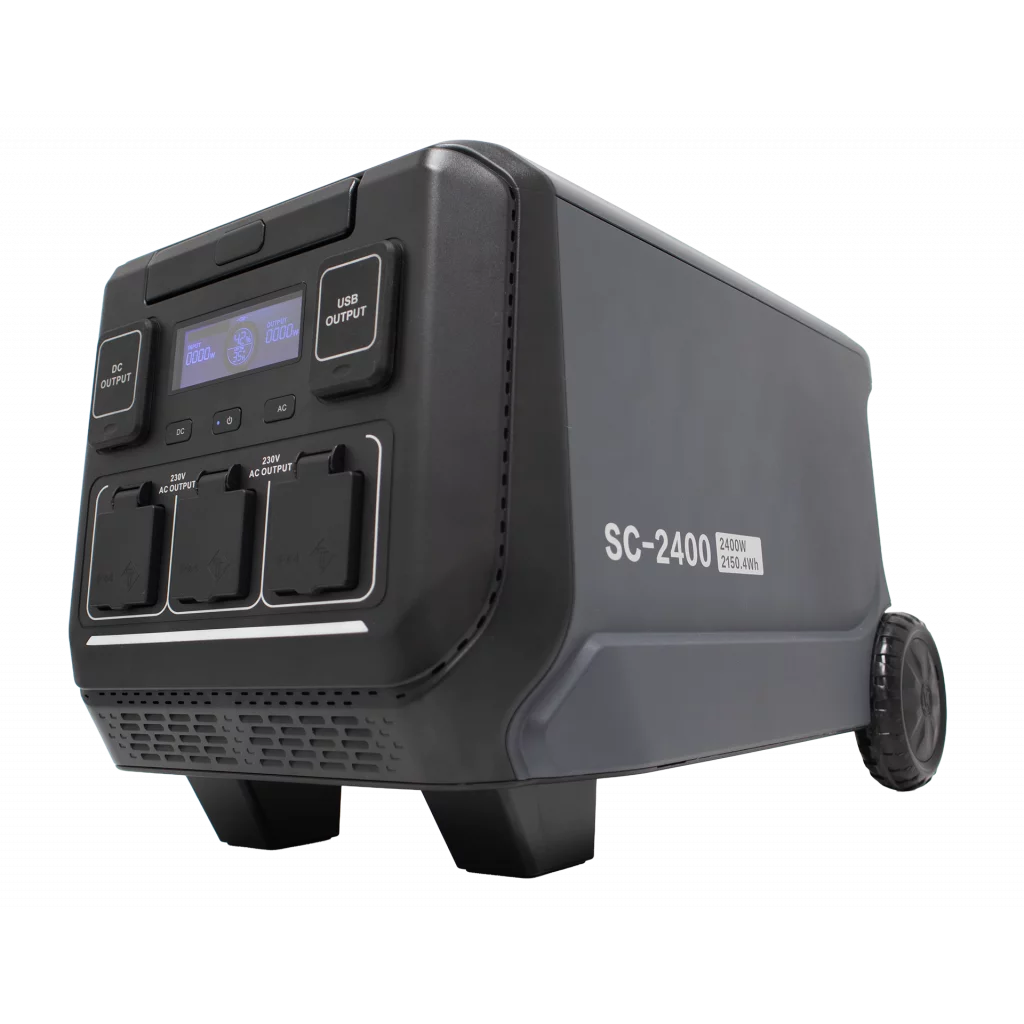 SENCI Lithium LPS 2150Wh Power Station med 2400W (4800W) sinus inverter