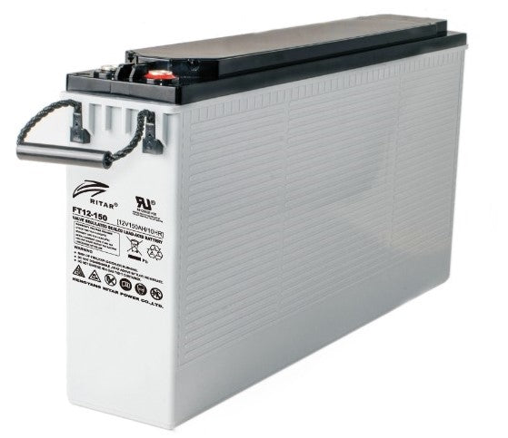 RITAR AGM Batteri 12V 150AH - Frontterminaler - Image 1