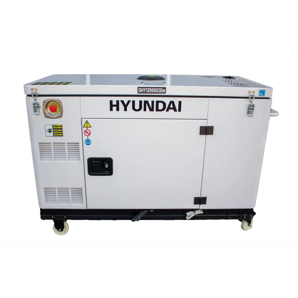 HYUNDAI DHY12000XSEm Strømaggregat 10000W 1-FAS 230V - Elektrisk start - Diesel - Forvarming - ATS - Vannkjølt shown in product view