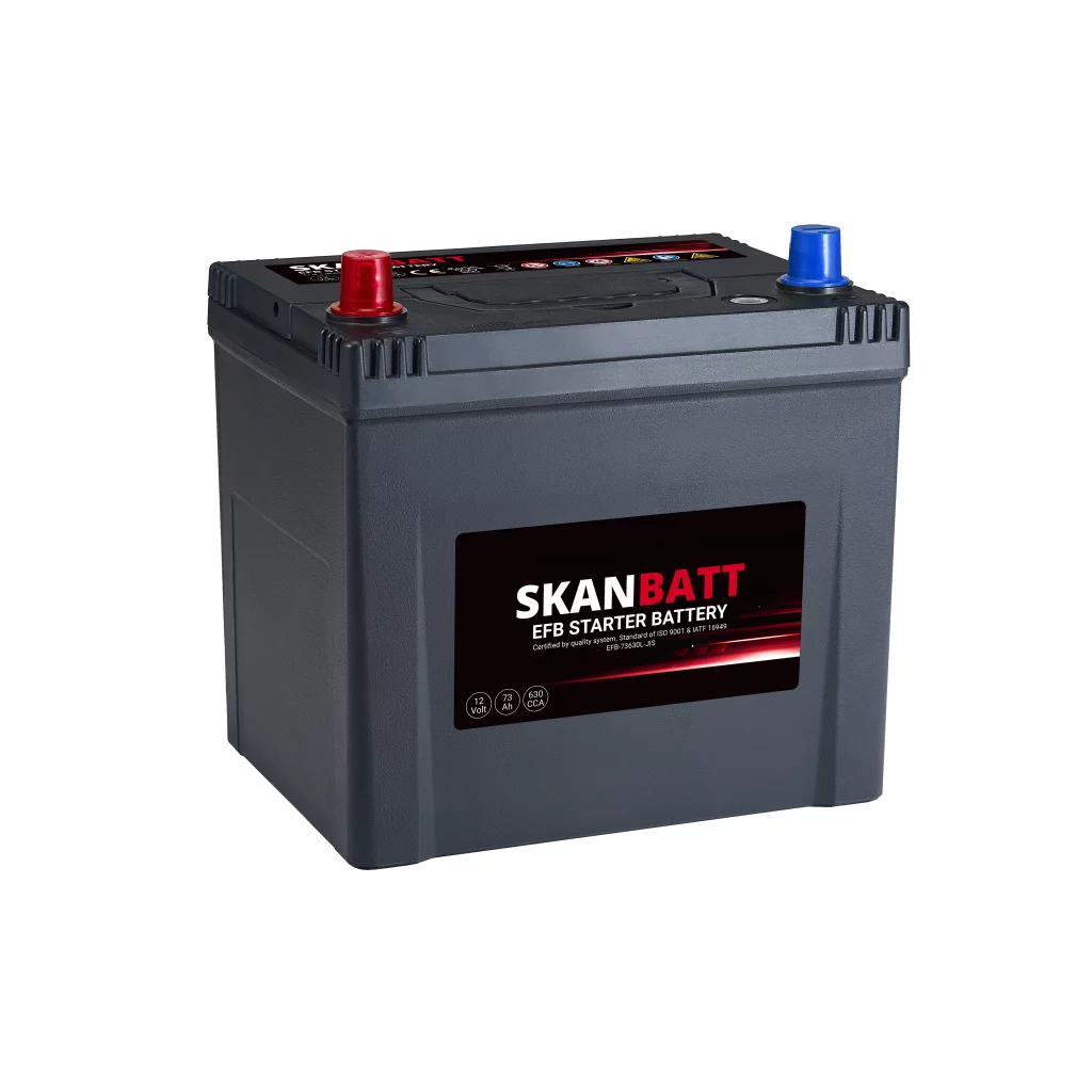 SKANBATT EFB Startbatteri 12V 73AH 630CCA +L shown in product view