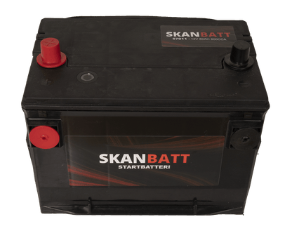 Skanbatt Startbatteri 12V 80Ah 800Cca +Venstre label detail