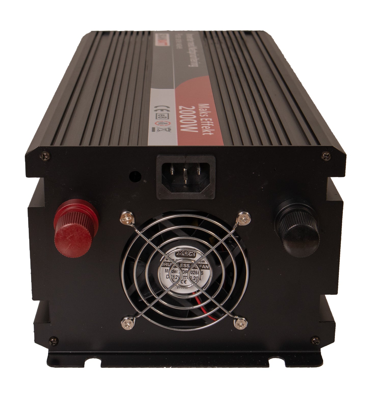 SKANBATT Inverter 12V 2000W Ren Sinus med Nettprioritering og Trådløs Fjernkontroll 420x165x120mm - Image 4