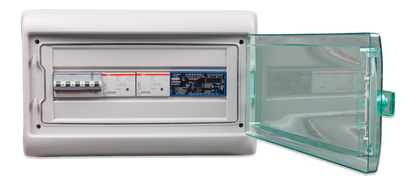 Victron Anti-Islanding Box 63A Single And Three Phase shown in angle view