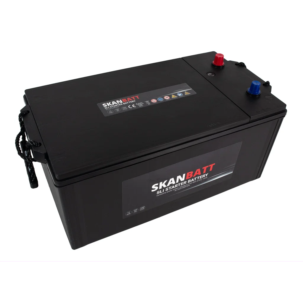 SKANBATT SLI SHD Startbatteri 12V 230AH 1200CCA (518x276x218mm) +R