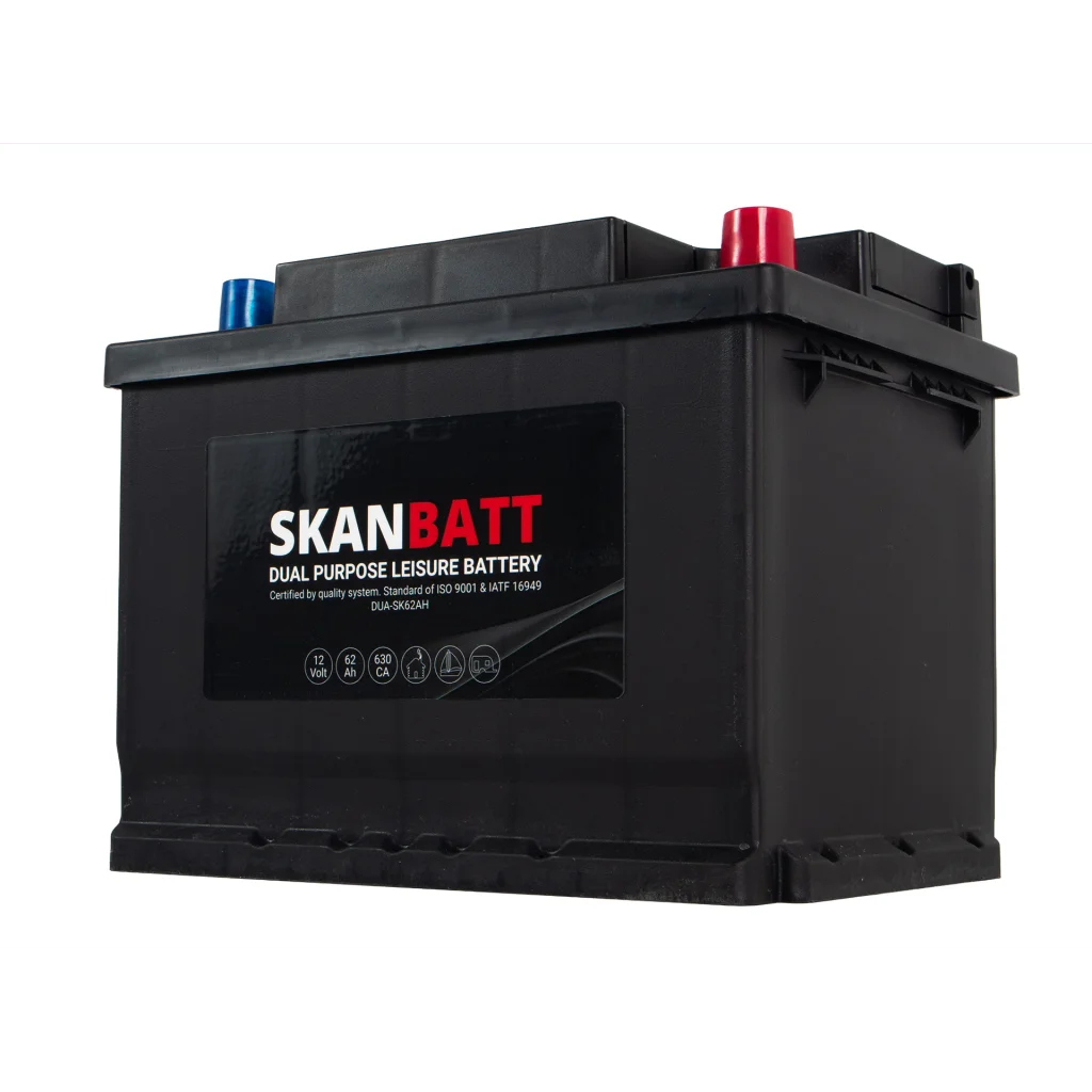 SKANBATT Dual Purpose 12V 62AH 630CA (242x175x190mm) +R