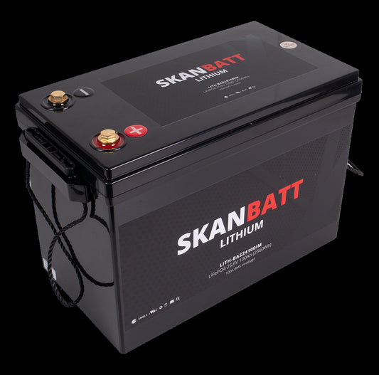 SKANBATT Lithium Batteri 24V 100Ah (LiFePO4) BMS 100A - Image 1