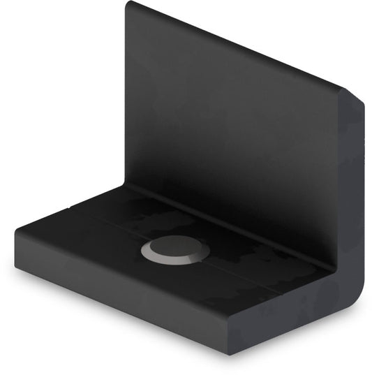 InsertionRail EndStop, black anodized - Image 1