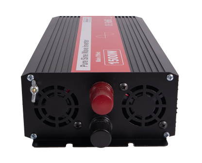 Skanbatt Inverter 12V 1500W Ren Sinus M/Kablet Fjernkontroll shown in angle view