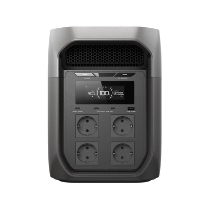 ECOFLOW DELTA 3 MAX Bærbar Strømforsyning - LPS - 2048Wh - 2400W